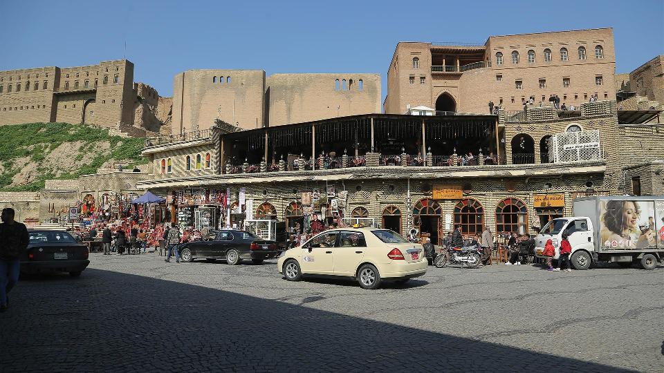 معالم أربيل : مقهى القلعة في أربيل من أهم المقاهي التراثية في العراق